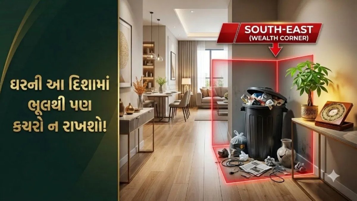 ફેંગશુઈના નિયમો: ઘરમાં કચરો કઈ દિશામાં રાખવો ન જોઈએ? જાણો પરંપરાગત માન્યતા અને વ્યવહારુ સલાહ